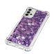 Силиконовый (TPU) чехол Deexe Liquid Glitter для Samsung Galaxy A32 5G (А326) - Dark Purple Hearts. Фото 4 из 7