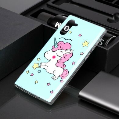 Силиконовый (TPU) чехол Deexe LumiCase для Samsung Galaxy Note 10 (N970) - Unicorn