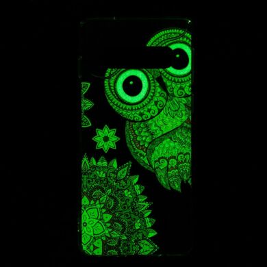 Силиконовый (TPU) чехол Deexe LumiCase для Samsung Galaxy S10 (G973) - Owl