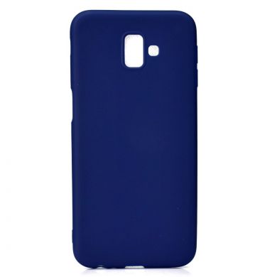 Силиконовый (TPU) чехол Deexe Matte Case для Samsung Galaxy J6+ (J610) - Blue