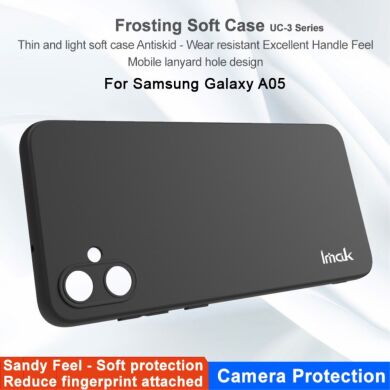 Силиконовый (TPU) чехол IMAK UC-3 Series для Samsung Galaxy A05 (A055) - Black