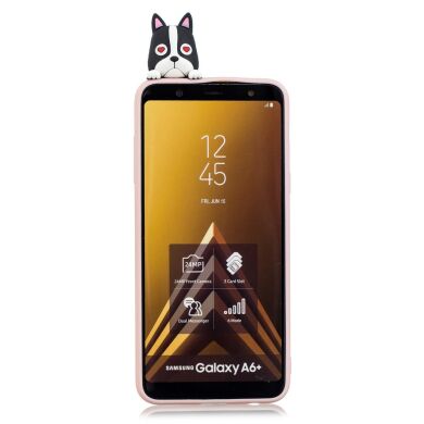 Силиконовый (TPU) чехол UniCase 3D Cartoon Pattern для Samsung Galaxy A6+ 2018 (A605) - Dog