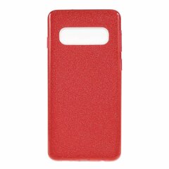Силиконовый (TPU) чехол UniCase Glitter Cover для Samsung Galaxy S10 (G973) - Red
