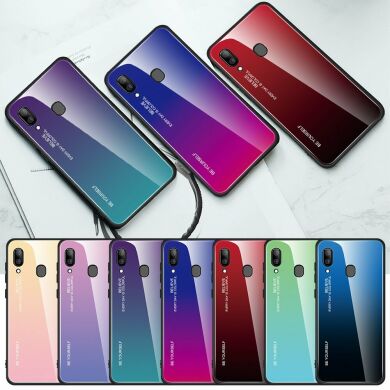 Защитный чехол Deexe Gradient Color для Samsung Galaxy A30 (A305) / A20 (A205) - Purple / Blue