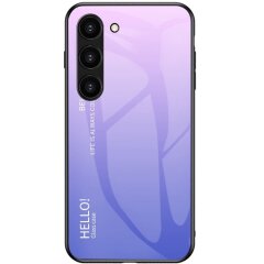 Захисний чохол Deexe Gradient Color для Samsung Galaxy S23 - Pink / Purple
