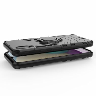 Защитный чехол Deexe Hybrid Case для Samsung Galaxy A02 (A022) - Black