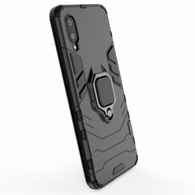 Защитный чехол Deexe Hybrid Case для Samsung Galaxy A02 (A022) - Black