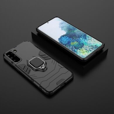 Защитный чехол Deexe Hybrid Case для Samsung Galaxy S21 Plus - Black