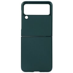 Защитный чехол Deexe Leather Case для Samsung Galaxy Flip 3 - Green