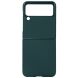 Защитный чехол Deexe Leather Case для Samsung Galaxy Flip 3 - Green. Фото 1 из 3