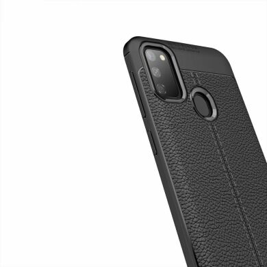 Защитный чехол Deexe Leather Cover для Samsung Galaxy A21s (A217)