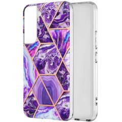 Захисний чохол Deexe Marble Pattern Samsung Galaxy S22 - Dark Purple