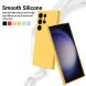 Защитный чехол Deexe Silicone Case для Samsung Galaxy S24 Ultra - Yellow. Фото 4 из 8