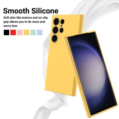 Защитный чехол Deexe Silicone Case для Samsung Galaxy S24 Ultra - Black