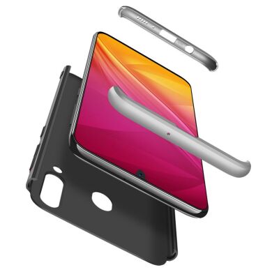 Защитный чехол GKK Double Dip Case для Samsung Galaxy M30 (M305) / A40s - Black / Silver
