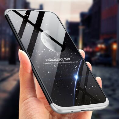 Защитный чехол GKK Double Dip Case для Samsung Galaxy M30 (M305) / A40s - Black / Silver