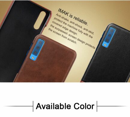 Защитный чехол IMAK Leather Series для Samsung Galaxy A7 2018 (A750) - Black