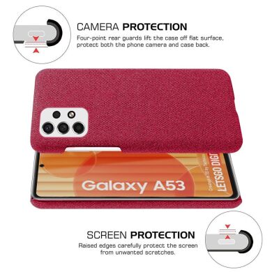 Защитный чехол KSQ Cloth Style для Samsung Galaxy A53 - Brown