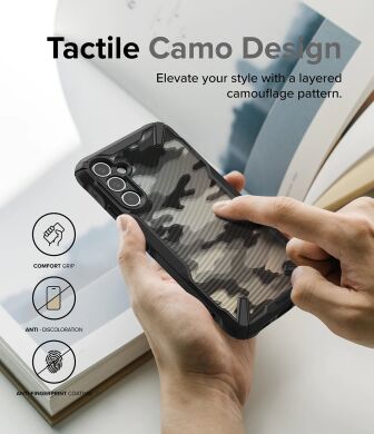 Защитный чехол RINGKE Fusion X для Samsung Galaxy A34 (A346) - Camo Black