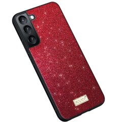 Захисний чохол SULADA Dazzling Glittery для Samsung Galaxy S22 - Red