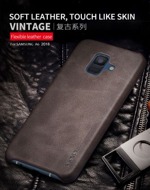 Защитный чехол X-LEVEL Vintage для Samsung Galaxy A6 2018 (A600) - Coffee