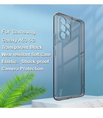 Силиконовый (TPU) чехол IMAK UX-5 Series для Samsung Galaxy A53 (A536) - Transparent Black