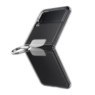 Защитный чехол Spigen (SGP) Thin Fit Ring My Sketch для Samsung Galaxy Flip 4 - Crystal Clear