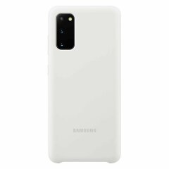 Чохол Silicone Cover для Samsung Galaxy S20 (G980) EF-PG980TWEGRU - White