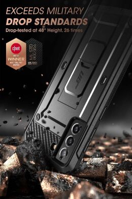 Защитный чехол Supcase Unicorn Beetle Pro Rugged Case для Samsung Galaxy S21 FE (G990) - Black