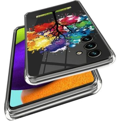 Силиконовый (TPU) чехол Deexe Pretty Glossy для Samsung Galaxy A15 (A155) - Colorful Tree