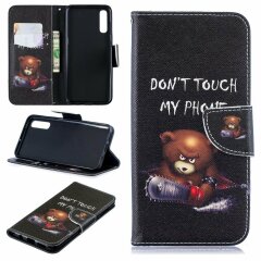Чехол-книжка Deexe Color Wallet для Samsung Galaxy A50 (A505) / A30s (A307) / A50s (A507) - Bear And Its Warnings
