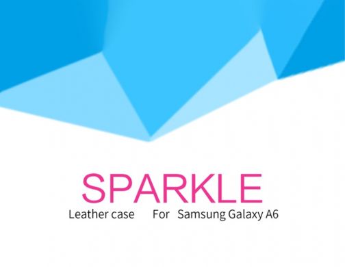 Чехол-книжка NILLKIN Sparkle Series для Samsung Galaxy A6 2018 (A600) - Gold