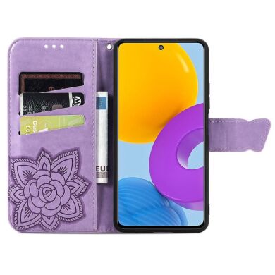 Чехол UniCase Butterfly Pattern для Samsung Galaxy M52 (M526) - Light Purple