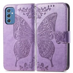Чехол UniCase Butterfly Pattern для Samsung Galaxy M52 (M526) - Light Purple