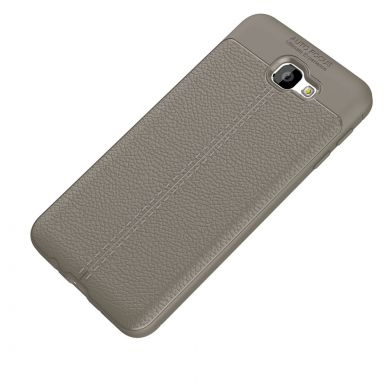 Защитный чехол Deexe Leather Cover для Samsung Galaxy J5 Prime - Gray
