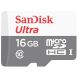 Карта памяти SanDisk microSDHC 16GB Ultra C10 UHS-I R80MB/s + адаптер. Фото 1 из 3