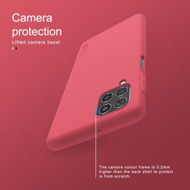 Пластиковый чехол NILLKIN Frosted Shield для Samsung Galaxy M62 - Red