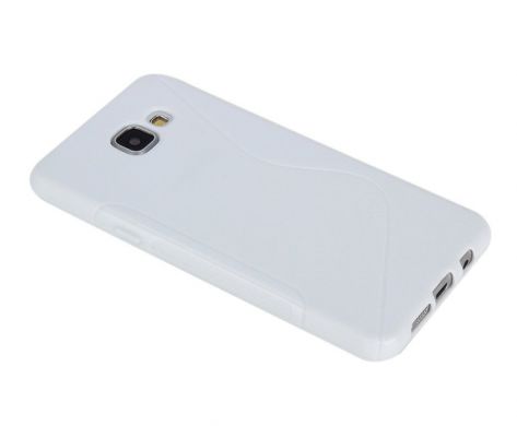 Силиконовая накладка Deexe S Line для Samsung Galaxy A5 (2016) - White