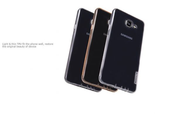 Силіконова накладка NILLKIN Nature TPU для Samsung Galaxy A7 (2016) - Gold