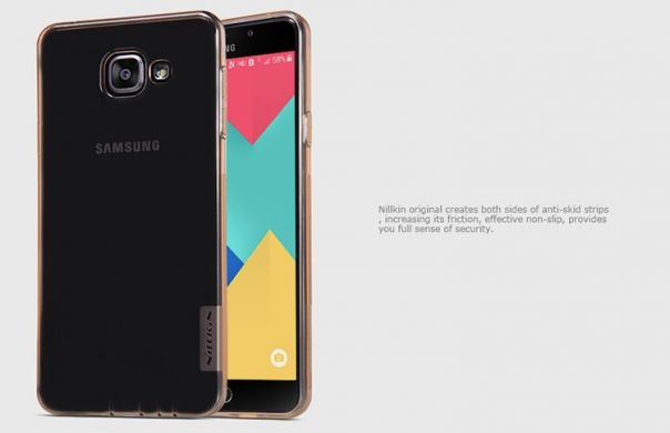 Силиконовая накладка NILLKIN Nature TPU для Samsung Galaxy A7 (2016) - Gold