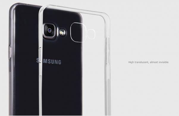 Силиконовая накладка NILLKIN Nature TPU для Samsung Galaxy A7 (2016) - Gray