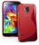 Силиконовая накладка Deexe S Line для Samsung Galaxy S5 (G900) - Red