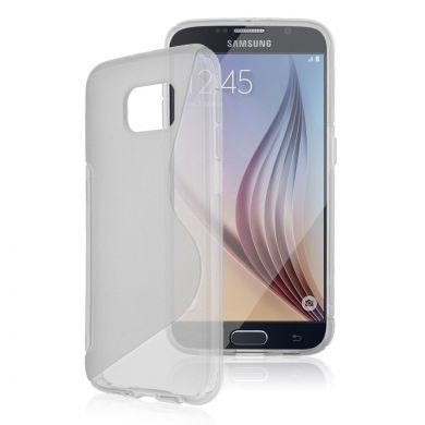 Силиконовая накладка Deexe S Line для Samsung Galaxy S6 (G920) - Transparent