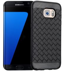 Силиконовый чехол UniCase Weaving Pattern для Samsung Galaxy S7 Edge (G935) - Black