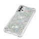 Силиконовый (TPU) чехол Deexe Liquid Glitter для Samsung Galaxy A32 5G (А326) - Silver Hearts. Фото 4 из 7