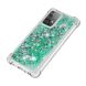 Силиконовый (TPU) чехол Deexe Liquid Glitter для Samsung Galaxy A52 (A525) / A52s (A528) - Green. Фото 4 из 7