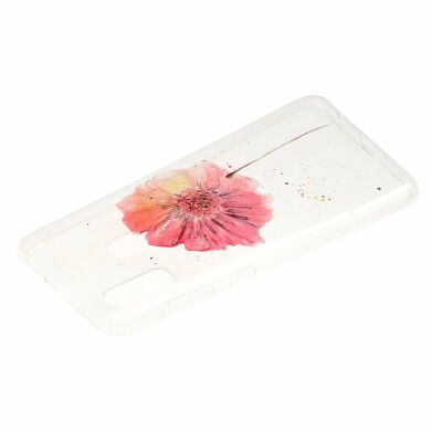 Силиконовый (TPU) чехол Deexe Pretty Glossy для Samsung Galaxy A30 (A305) - Beautiful Flower
