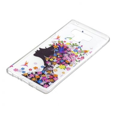 Силиконовый (TPU) чехол Deexe Pretty Glossy для Samsung Galaxy Note 9 (N960) - Flowered Girl