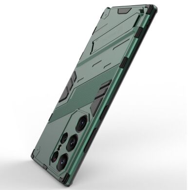 Защитный чехол Deexe Bibercas для Samsung Galaxy S23 Ultra - Green