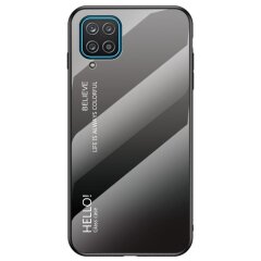 Захисний чохол Deexe Gradient Color для Samsung Galaxy A12 (A125) / A12 Nacho (A127) - Black / Grey